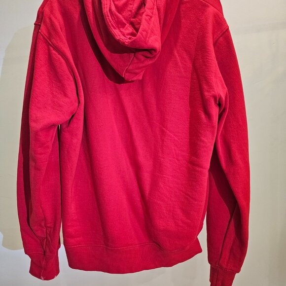 Red (White Cross) Non-Zip Hoodie w/Tunnel Pocket - Picture 3 of 4